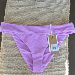 NWT Lilac Billabong Ribbed Bikini Bottom "Tan lines Banded Tropical" Style Code